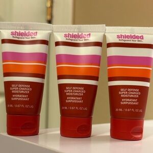 NEW Set If 3 Shielded Self Defense Super-Charged Moisturizer